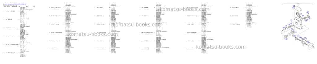 Komatsu pc8000-6e s/n 12038 Parts catalog cover Page 7 Komatsu pc8000-6e s/n 12038 Parts catalog cover Page 7