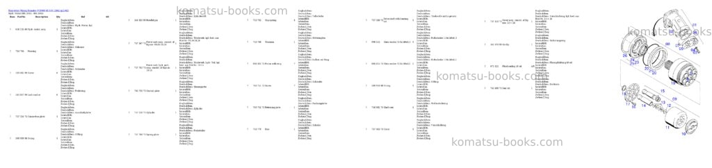 Komatsu pc8000-6e s/n 12042 Parts catalog cover Page 10 Komatsu pc8000-6e s/n 12042 Parts catalog cover Page 10
