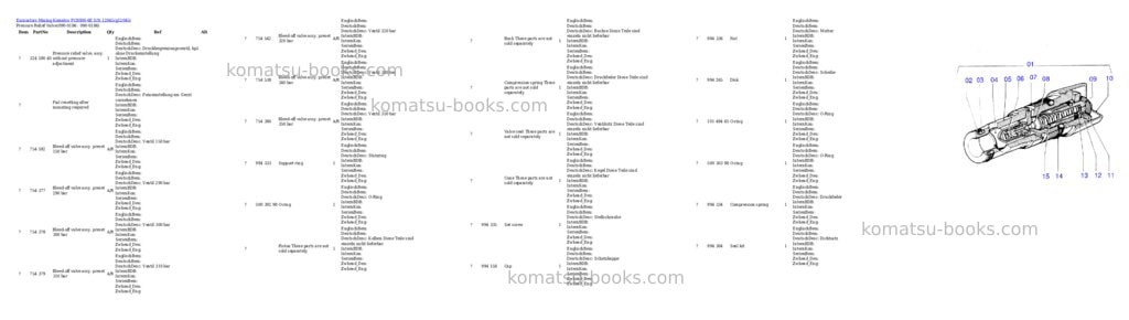Komatsu pc8000-6e s/n 12045 Parts catalog cover Komatsu pc8000-6e s/n 12045 Parts catalog cover