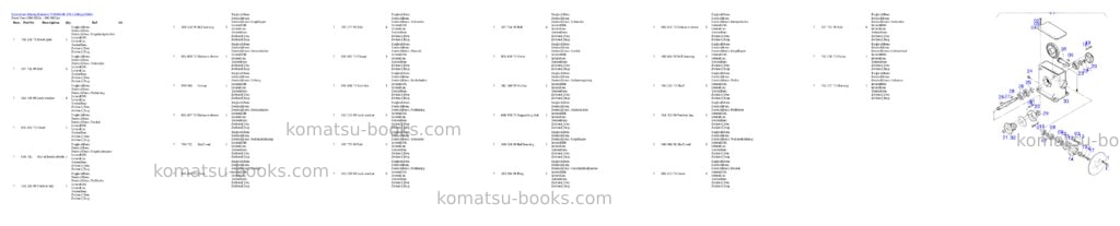 Komatsu pc8000-6e s/n 12045 Parts catalog cover Page 7 Komatsu pc8000-6e s/n 12045 Parts catalog cover Page 7