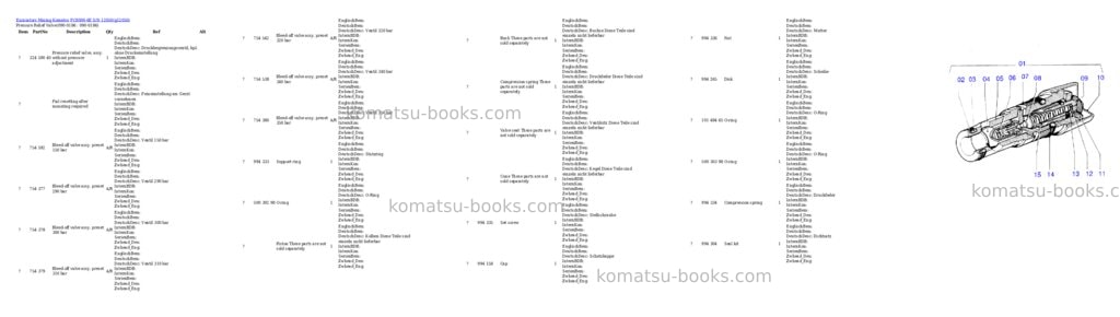 Komatsu pc8000-6e s/n 12050 Parts catalog cover Komatsu pc8000-6e s/n 12050 Parts catalog cover