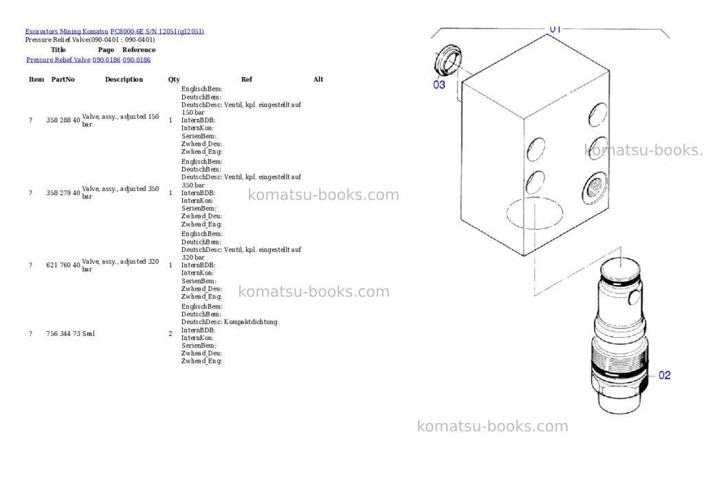 Komatsu pc8000-6e s/n 12051 Parts catalog cover Page 3 Komatsu pc8000-6e s/n 12051 Parts catalog cover Page 3