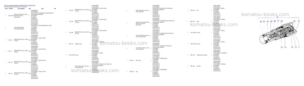 Komatsu pc8000-6e s/n 12052 Parts catalog cover Komatsu pc8000-6e s/n 12052 Parts catalog cover