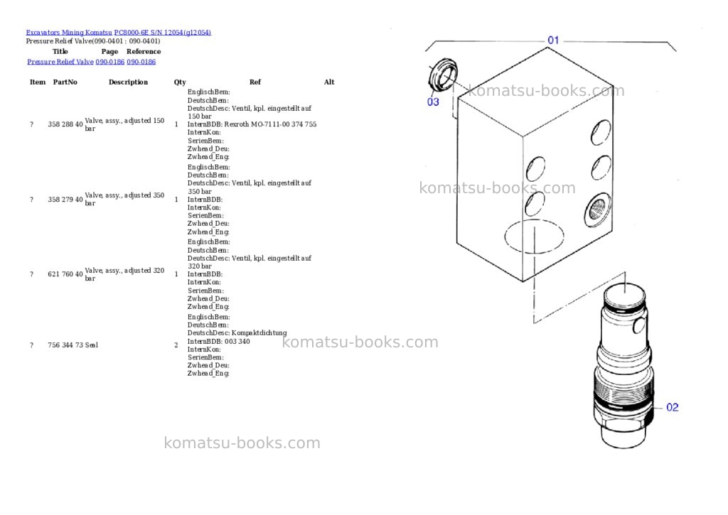 Komatsu pc8000-6e s/n 12054 Parts catalog cover Page 3 Komatsu pc8000-6e s/n 12054 Parts catalog cover Page 3