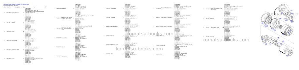 Komatsu pc8000-6e s/n 12055 Parts catalog cover Page 9 Komatsu pc8000-6e s/n 12055 Parts catalog cover Page 9