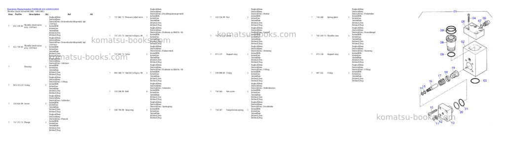 Komatsu pc8000-6e s/n 12059 Parts catalog cover Page 7 Komatsu pc8000-6e s/n 12059 Parts catalog cover Page 7
