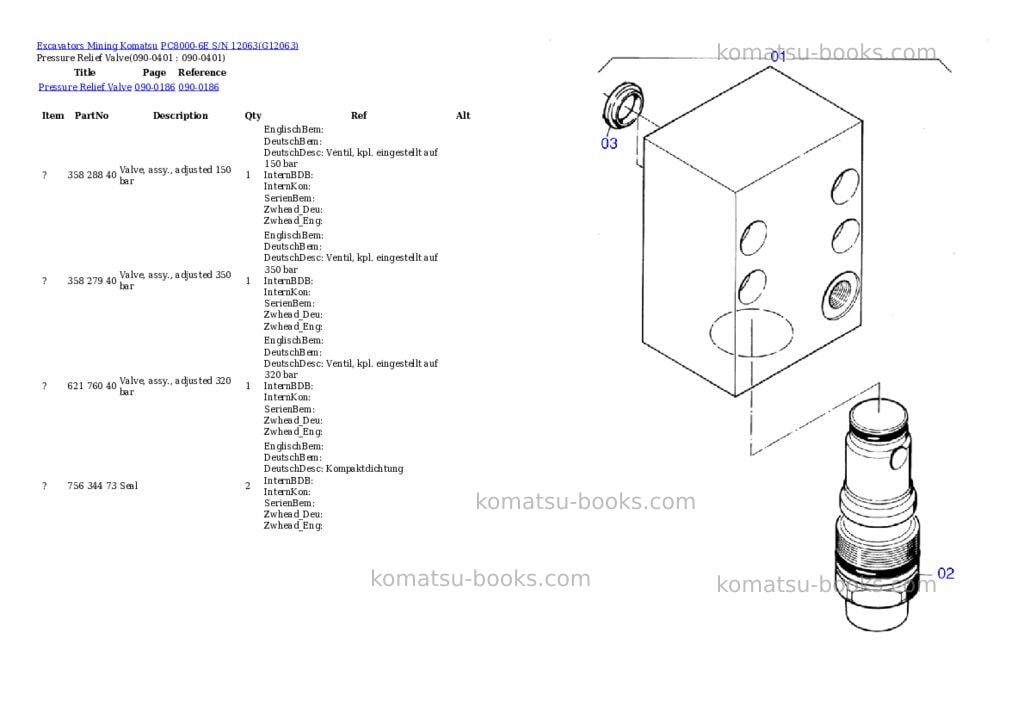 Komatsu pc8000-6e s/n 12063 Parts catalog cover Page 3 Komatsu pc8000-6e s/n 12063 Parts catalog cover Page 3