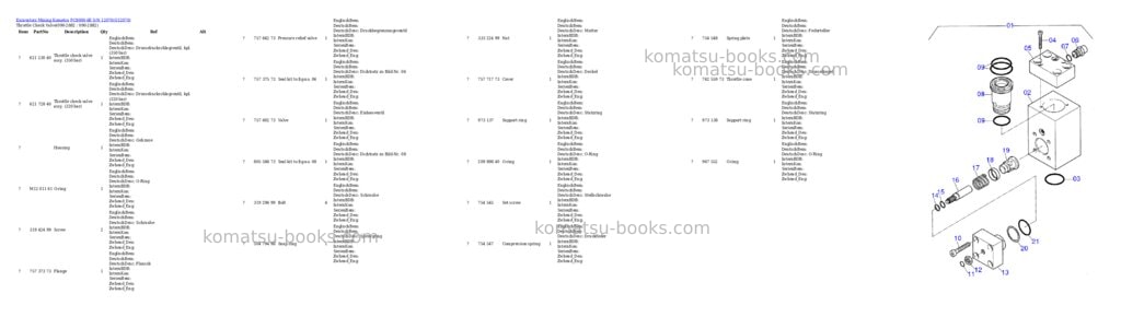 Komatsu pc8000-6e s/n 12070 Parts catalog cover Page 7 Komatsu pc8000-6e s/n 12070 Parts catalog cover Page 7