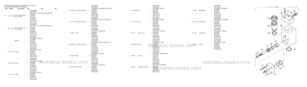 Komatsu pc8000-6e s/n 12072 Parts catalog cover Page 6