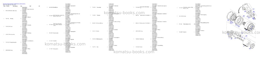 Komatsu pc8000-6e s/n 12074 Parts catalog cover Page 9 Komatsu pc8000-6e s/n 12074 Parts catalog cover Page 9