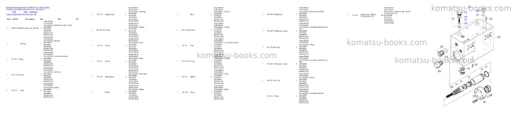 Komatsu PC8000-6E S/N 12085 Parts catalog cover Page 5 Komatsu PC8000-6E S/N 12085 Parts catalog cover Page 5