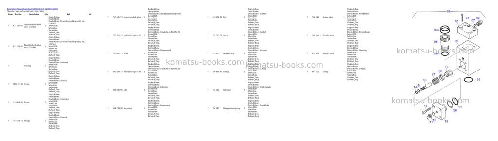 Komatsu pc8000-6e s/n 12088 Parts catalog cover Page 6 Komatsu pc8000-6e s/n 12088 Parts catalog cover Page 6