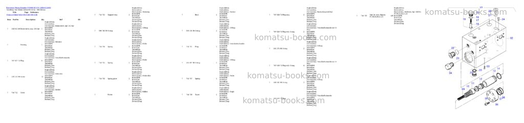 Komatsu pc8000-6e s/n 12090 Parts catalog cover Page 5 Komatsu pc8000-6e s/n 12090 Parts catalog cover Page 5