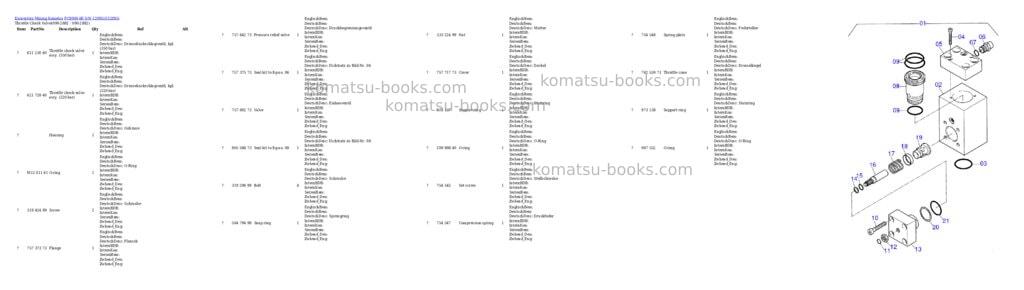 Komatsu pc8000-6e s/n 12095 Parts catalog cover Page 6 Komatsu pc8000-6e s/n 12095 Parts catalog cover Page 6