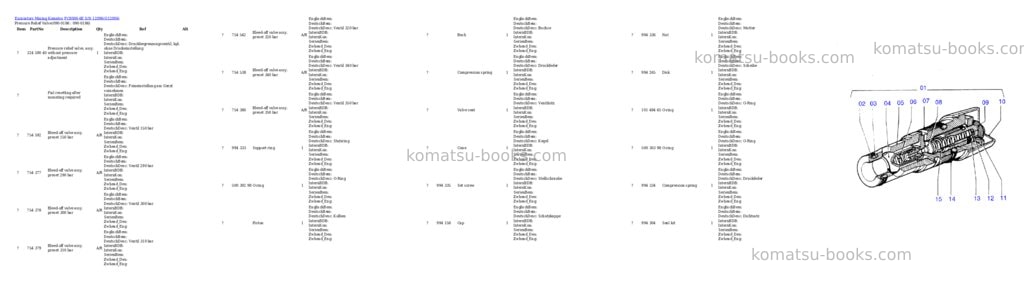 Komatsu pc8000-6e s/n 12096 Parts catalog cover Komatsu pc8000-6e s/n 12096 Parts catalog cover