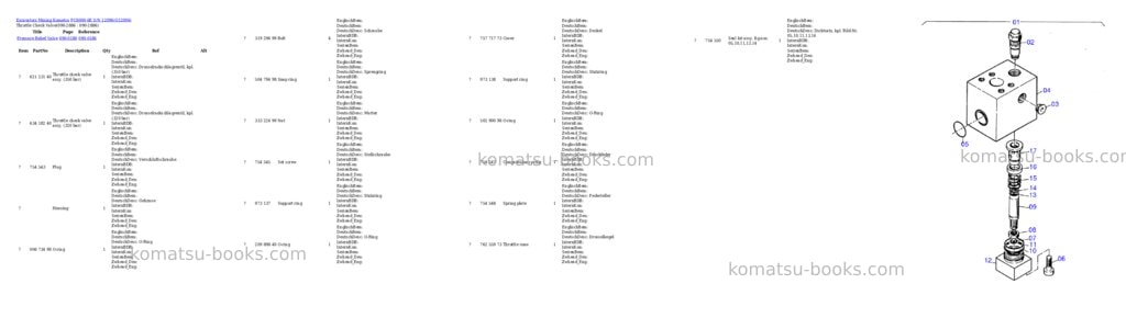 Komatsu pc8000-6e s/n 12096 Parts catalog cover Page 7 Komatsu pc8000-6e s/n 12096 Parts catalog cover Page 7