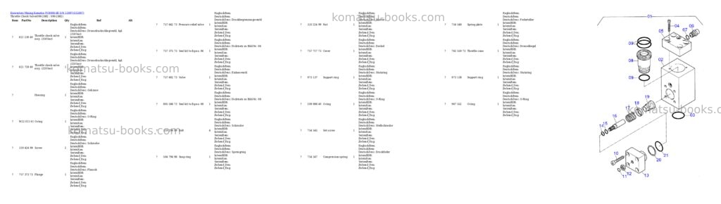 Komatsu pc8000-6e s/n 12097 Parts catalog cover Page 6 Komatsu pc8000-6e s/n 12097 Parts catalog cover Page 6