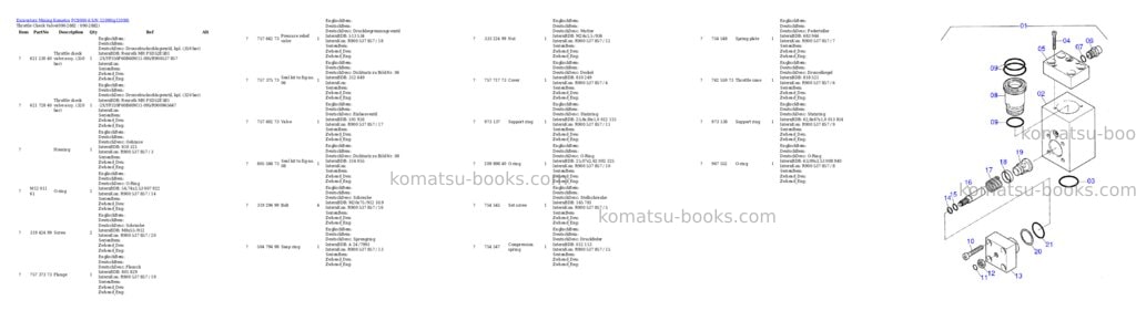Komatsu pc8000-6 s/n 12098 Parts catalog cover Page 8 Komatsu pc8000-6 s/n 12098 Parts catalog cover Page 8