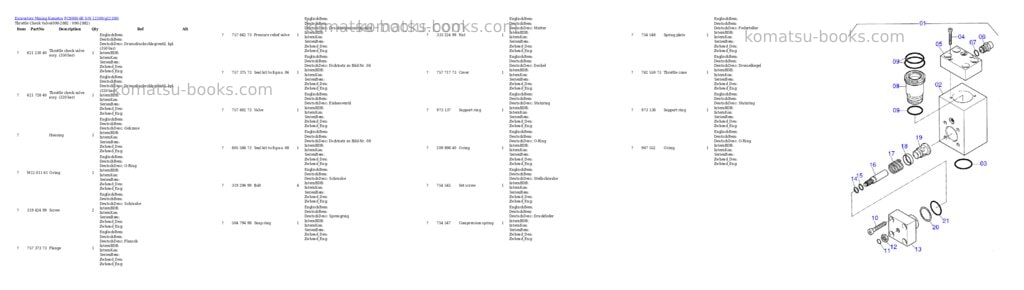 Komatsu pc8000-6e s/n 12100 Parts catalog cover Page 6 Komatsu pc8000-6e s/n 12100 Parts catalog cover Page 6
