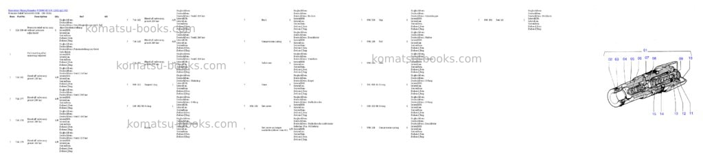 Komatsu pc8000-6e s/n 12102 Parts catalog cover Komatsu pc8000-6e s/n 12102 Parts catalog cover