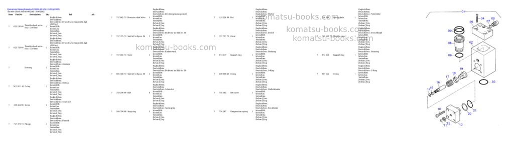 Komatsu pc8000-6e s/n 12102 Parts catalog cover Page 6 Komatsu pc8000-6e s/n 12102 Parts catalog cover Page 6