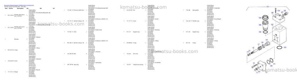 Komatsu pc8000-6 s/n 12103 Parts catalog cover Page 8 Komatsu pc8000-6 s/n 12103 Parts catalog cover Page 8