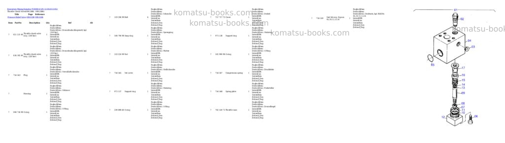 Komatsu pc8000-6 s/n 12105 Parts catalog cover Page 9 Komatsu pc8000-6 s/n 12105 Parts catalog cover Page 9