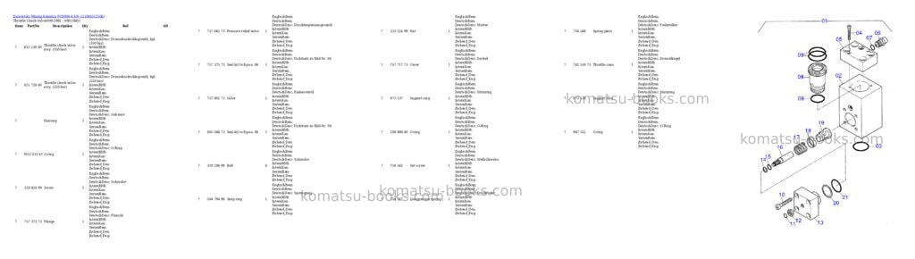 Komatsu pc8000-6 s/n 12106 Parts catalog cover Page 8 Komatsu pc8000-6 s/n 12106 Parts catalog cover Page 8