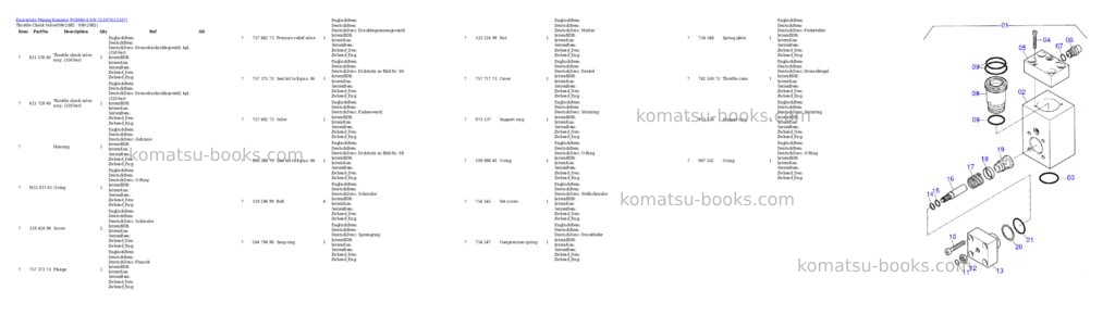 Komatsu pc8000-6 s/n 12107 Parts catalog cover Page 6 Komatsu pc8000-6 s/n 12107 Parts catalog cover Page 6