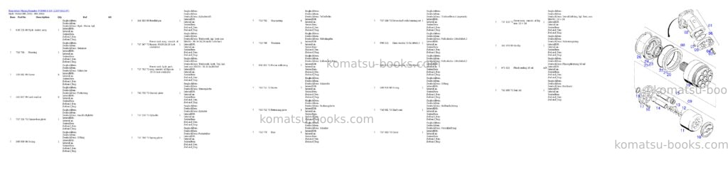 Komatsu pc8000-6 s/n 12107 Parts catalog cover Page 8 Komatsu pc8000-6 s/n 12107 Parts catalog cover Page 8