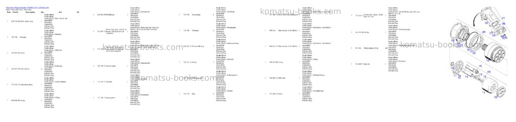 Komatsu pc8000-6 s/n 12109 Parts catalog cover Page 8 Komatsu pc8000-6 s/n 12109 Parts catalog cover Page 8