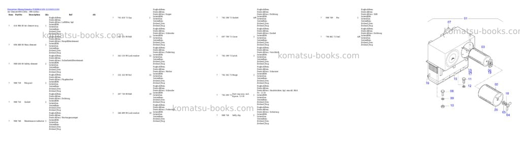 Komatsu pc8000-6 s/n 12110 Parts catalog cover Page 8 Komatsu pc8000-6 s/n 12110 Parts catalog cover Page 8