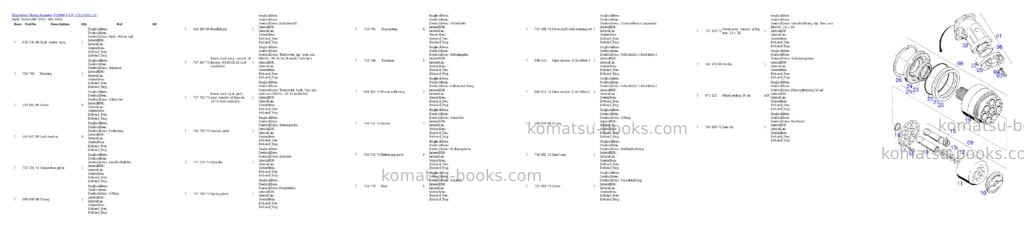 Komatsu pc8000-6 s/n 12111 Parts catalog cover Page 7
