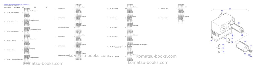 Komatsu pc8000-6 s/n 12112 Parts catalog cover Page 8 Komatsu pc8000-6 s/n 12112 Parts catalog cover Page 8