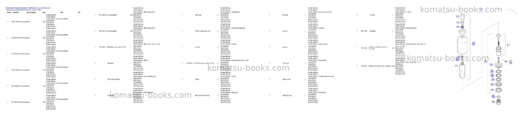 Komatsu PC8000-6 S/N 12114 Parts catalog cover Page 3