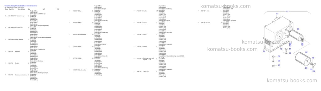 Komatsu PC8000-6 S/N 12114 Parts catalog cover Page 8