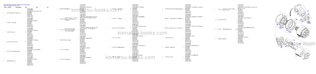 Komatsu PC8000-6 S/N 12116 Parts catalog cover Page 8 Komatsu PC8000-6 S/N 12116 Parts catalog cover Page 8