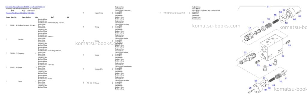 Komatsu PC8000-11 S/N 12117 Parts catalog cover Page 4 Komatsu PC8000-11 S/N 12117 Parts catalog cover Page 4