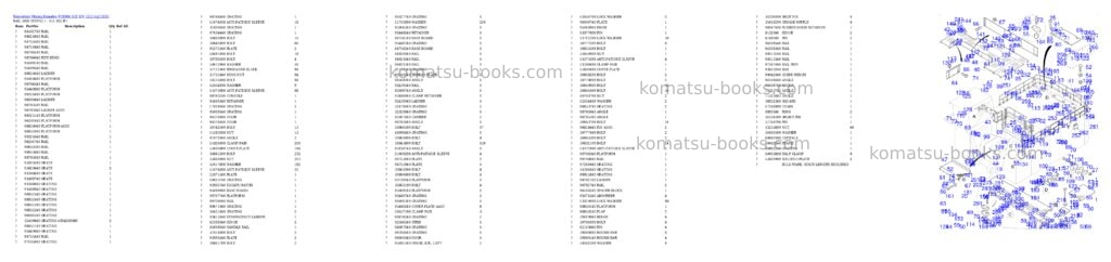Komatsu PC8000-11E S/N 12121 Parts catalog cover Page 10