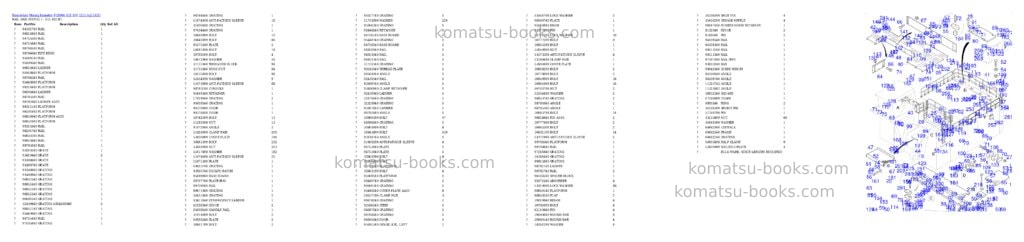 Komatsu PC8000-11E S/N 12121 Parts catalog cover Page 7