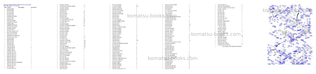 Komatsu PC8000-11E S/N 12121 Parts catalog cover Page 8