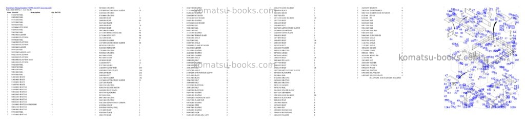Komatsu PC8000-11E S/N 12121 Parts catalog cover Page 9