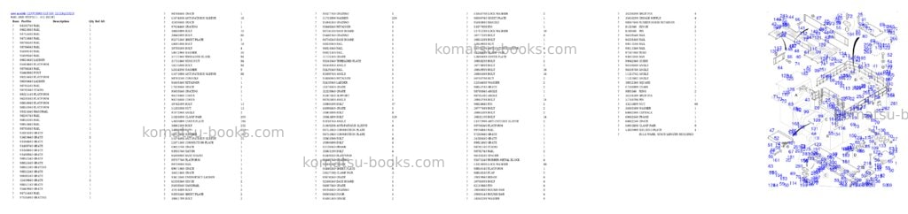 Komatsu PC8000-11E S/N 12123 Parts catalog cover Page 10 Komatsu PC8000-11E S/N 12123 Parts catalog cover Page 10