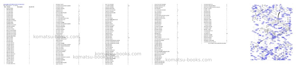 Komatsu PC8000-11E S/N 12123 Parts catalog cover Page 8 Komatsu PC8000-11E S/N 12123 Parts catalog cover Page 8