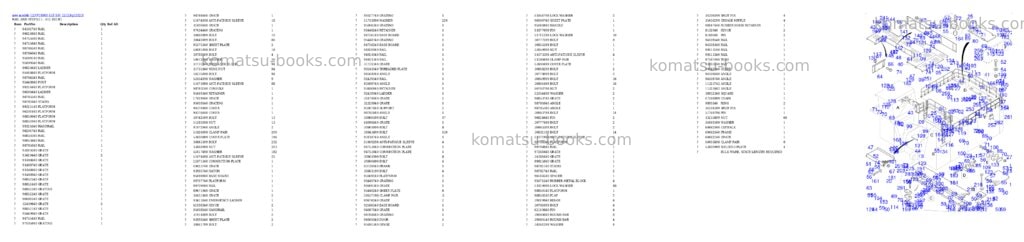 Komatsu PC8000-11E S/N 12123 Parts catalog cover Page 9 Komatsu PC8000-11E S/N 12123 Parts catalog cover Page 9