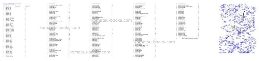 Komatsu PC8000-11E S/N 12128 Parts catalog cover Page 10 Komatsu PC8000-11E S/N 12128 Parts catalog cover Page 10