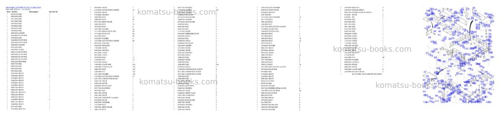 Komatsu PC8000-11E S/N 12128 Parts catalog cover Page 9 Komatsu PC8000-11E S/N 12128 Parts catalog cover Page 9