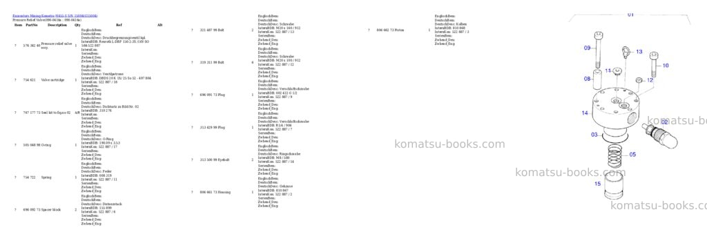 Komatsu h455-s s/n 15004 Parts catalog cover Page 10