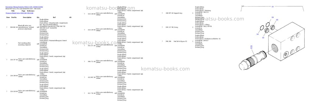 Komatsu h455-s s/n 15004 Parts catalog cover Page 6