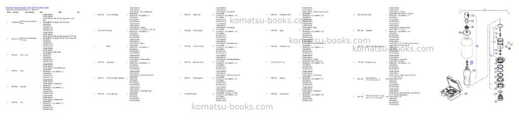 Komatsu h455-sd s/n 15009 Parts catalog cover Page 5 Komatsu h455-sd s/n 15009 Parts catalog cover Page 5